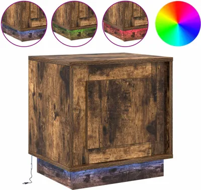 Obrázok produktu pre Nočný stolík Dymová dub 44 x 34,5 x 45 cm Kompozitné drevo