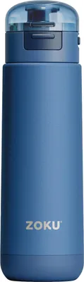 Obrázok produktu pre Termohrnček, 0,5 l, nerezová oceľ/polypropylén, bez BPA, modrý - Zoku