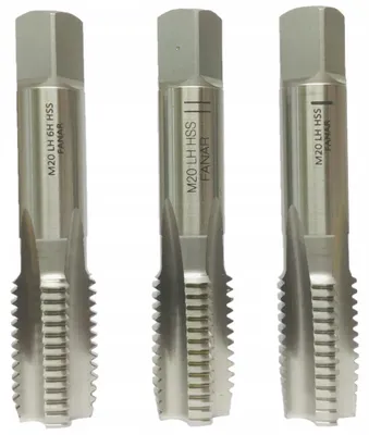 Produktbild von FANAR Gewindebohrer M20 Linksgewinde Set 3-teilig HSS