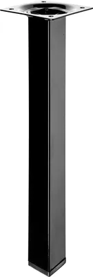 Produktbild von Hettich Tischbein 25 x 2,5 x 2,5 cm Stahl schwarz - 1 Stück