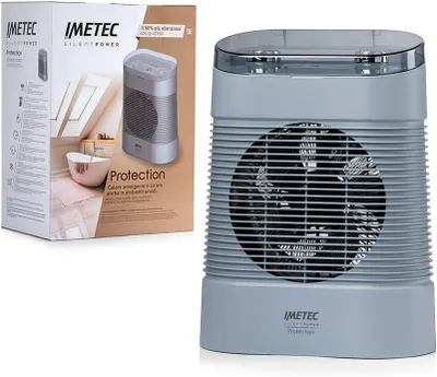 Obrázek produktu pro Tichý topný ventilátor, 2100 W, s programovatelným časovačem vypnutí, nastavitelnou teplotou, 4 režimy
