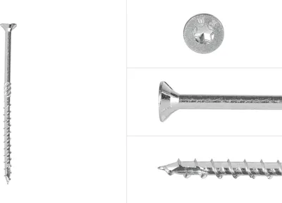 Immagine prodotto di Viti per pannelli truciolari zincate 6 x 120 mm Torx 30 con filettatura parziale - confezione da 100 viti