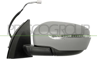 Produktbild von PRASCO DS7127314 Außenspiegel Seitenspiegel Links für NISSAN Qashqai II (J11, J11) Beheizt Konvex Grundiert Elektrisch