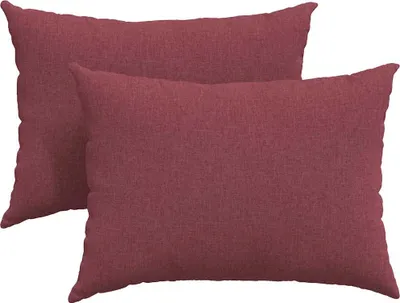Image de vidaXL Coussins pour canapé, 2 pièces, tissu, bordeaux, 70 x 50 cm
