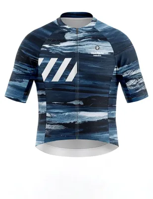 Produktbild von VeloNuts Herren Radtrikot, Ink Burst, Indigo Drift, S
