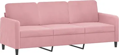 Produktbild von vidaXL 3-Sitzer-Sofa Rosa 180 cm Samt