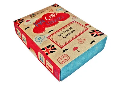 Zdjęcie produktu dla Fun Card English My First 50 Questions - Paweł Dwornik (Bildungsspiele auf Englisch)