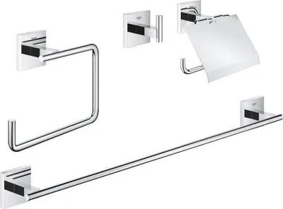 Immagine prodotto di GROHE Essentials Set accessori 4 in 1, cromato, metallo, montaggio a parete