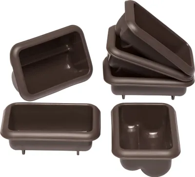 Produktbild von Lurch Backform Mini Stollen Lurch FlexiForm braun Silikon 6er Set