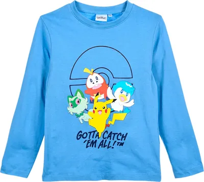 Produktbild von Langarmshirt Pokémon  Blau 104 cm