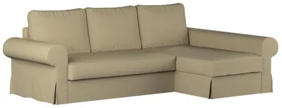 Productafbeelding van Dekoria bekleding voor de Backabro slaapbank / chaise longue, olijgroen, bekleding voor de Backabro slaapbank met chaise longue
