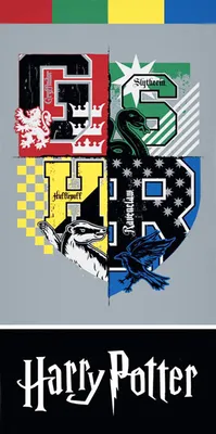 Produktbild von Harry Potter Badetuch Shield 70x140 cm