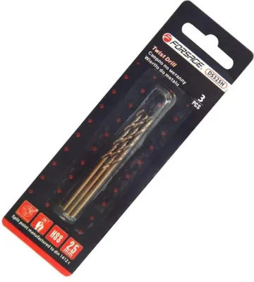 Zdjęcie produktu dla Zestaw wierteł 3-częściowy. Wiertła do metalu 1,5 mm HSS+Co