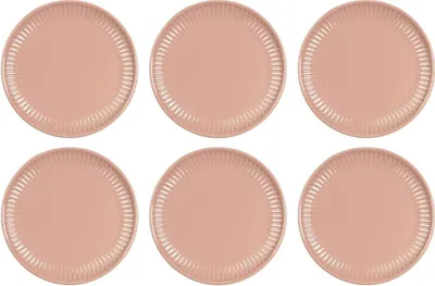 Produktbild von 6er Set Frühstücksteller 19,5 cm MYNTE Coral Almond Steingut Ib Laursen