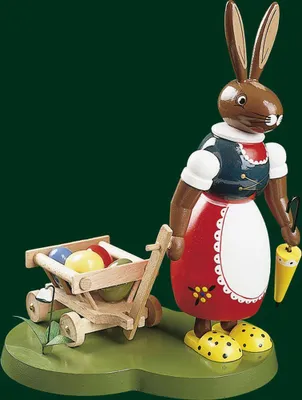 Produktbild von Richard Glässer Hasenfrau mit Handwagen