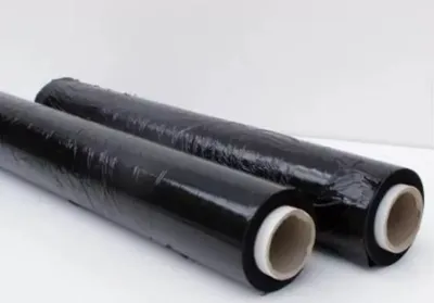 Produktbild von Stretchfolie Palettenfolie Wickelfolie Folie 250 m lang Schwarz