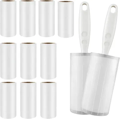 Produktbild von Pluisroller Set, 12 Rollen, 720 Vellen, 2 Abroller, für die Reinigung