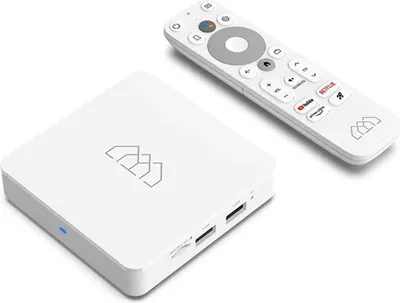 Produktbild von Homatics Box R Lite Android TV Mediaplayer Weiß (4K UHD, 5GHz WiFi, Bluetooth, Sprachfernbedienung)