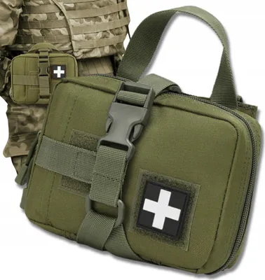 Produktbild von EDIBAZZAR | Taktisches Erste-Hilfe-Set, Notfalltasche, Militärorganizer, Kampf-IFAK, MOLLE