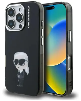 Immagine prodotto di Custodia Karl Lagerfeld IML Aquarelle Karl & Logo MagSafe per iPhone 16 Pro Max - nera
