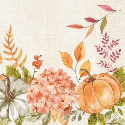 Produktbild von Duni Tissue Servietten 3 lagig 40 x 40cm Spicy Pumpkin 250 Stück