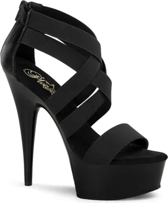 Produktbild von DELIGHT-669 Damen Sandale von Pleaser, Schwarz  , EU 38, US 8