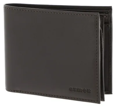 Immagine prodotto di oxmox Pelle portafoglio Leather RFID Protect Querscheinbörse Pure 2.0 Embossed Brown marrone scuro