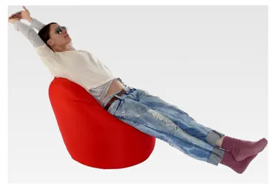 Produktbild von Sitzsack für Innen- und Außenbereich ROT