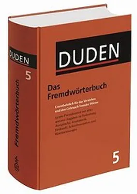 Obrázok produktu pre Der Duden, Bd.5 : Duden Das Fremdwörterbuch: Das Fremdwoerterbuch
