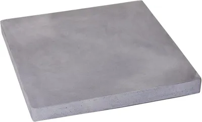 Produktbild von Pflanzenroller mit Rollen eckig aus Kunststein in Grau - 4 x 28 x 28 cm