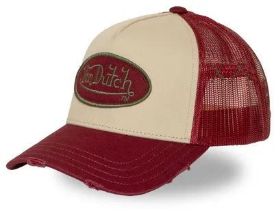 Produktbild von Von Dutch Trucker Mesh Snapback Cap - VINTAEG PATCH beige