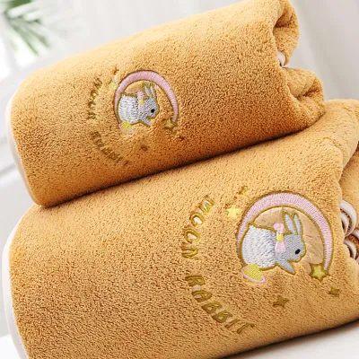 Obrázok produktu pre Kúpeľňová osuška  Absorpcia vody Mäkká hustá sprchová osuška pre domácnosť Beach Ginger Yellow 34x76