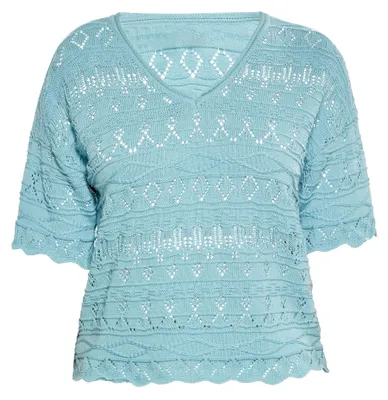 Image de Pull CALEY pour femme - Bleu turquoise, XL