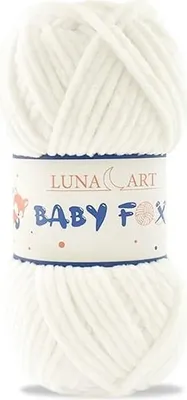 Produktbild von Luna Art Baby Fox Wolle - Zarte Plüschgarn für Kinder, 100% Polyester