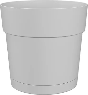 Image de artevasi© CAPRI Pot de fleurs blanc avec réserve d'eau 30 cm