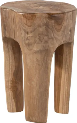 Immagine prodotto di MASSIVMOEBEL24 | sgabello in legno di Teak 30x30x40 Teak naturale laccato UNIKA #154