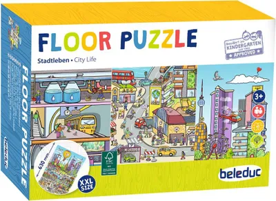 Produktbild von Bodenpuzzle Stadtleben, 45teilig