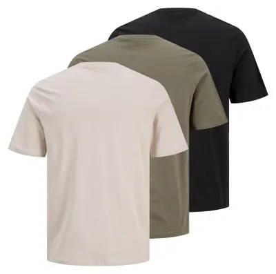 Produktbild von JACK & JONES Jjethan Tee Ss Crew Neck 3Pk Mp Noos