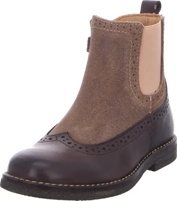 Produktbild von Bisgaard Mille Chelsea Stiefel Braun, Lochmuster, Reißverschluss, Leder, Größe 29
