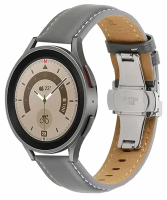 Image de Pour Samsung Galaxy Watch 6 5 4 Normal Pro Classic toutes les tailles Bracelet en cuir synthétique