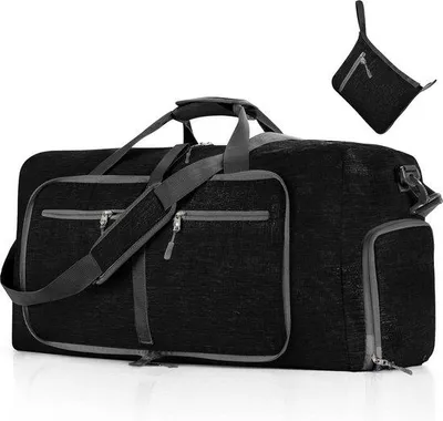 Produktbild von Famanu Reisetasche große Sporttasche mit Schuhfach - Schwarz