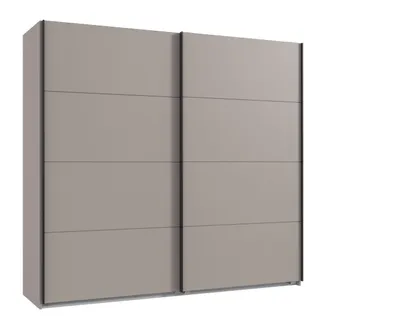Produktbild von Schwebetürenschrank >AALST< in SAHARAGRAU - 225x208x65cm (BxHxT)