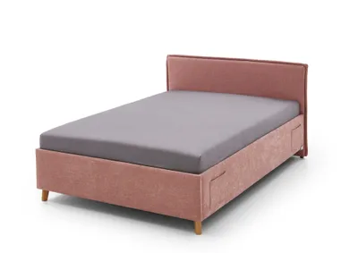 Produktbild von Meise Möbel Fun Polsterbett inkl. Bettkasten Holzfuß massiv eichefarbig