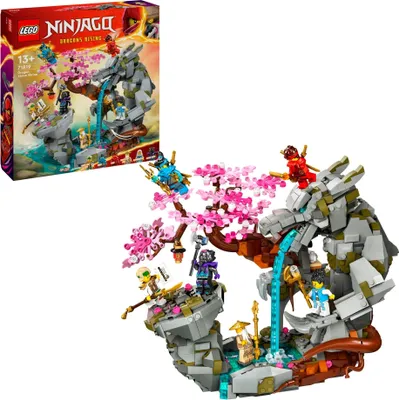 Produktbild von LEGO NINJAGO Drachenstein-Tempel Drachen-Spielzeug mit 6 Ninja-Figuren, großes Set zum Bauen, Spielen und Ausstellen, Geschenk zum Geburtstag für Jungs und Mädchen ab 13 Jahren 71819