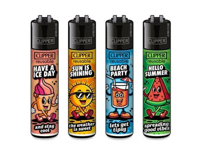 Produktbild von Clipper Feuerzeuge 4er Set Summer #2