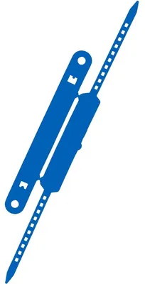 Produktbild von Heftstreifen + Deckschiene VE=100 Stück blau