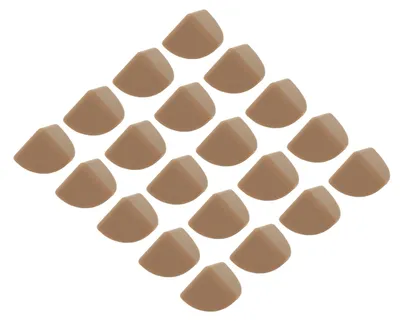 Image de Protections d'angle pour meubles - Adhésives, en silicone, de couleur café