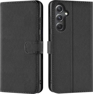 Produktbild von Conie Klapp Tasche für Samsung Galaxy S23 FE Kartenfach Rundumschutz Hülle in Schwarz