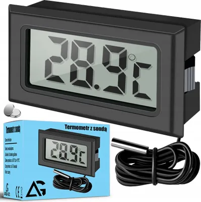 Zdjęcie produktu dla Termometr ARSA GO WODOODPORNA SONDA DO TERRARIUM MIRENIK BATERIE czarny