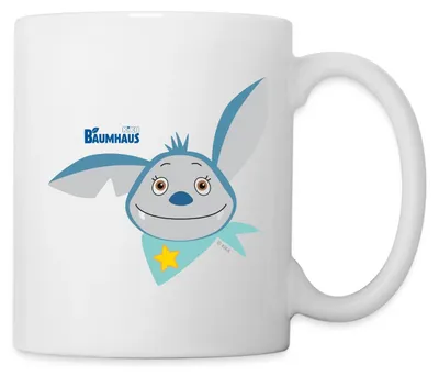 Produktbild von Spreadshirt KiKA-Baumhaus mit Fidi Gesicht Tasse, One size, Weiß